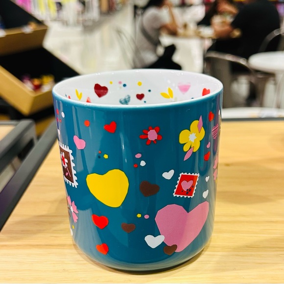 Starbucks Love Confetti Ceramic Cup Hot Cold Tumbler Reusable Coffee Mug New - Picture 5 of 9